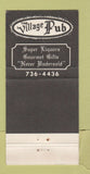 Matchbook Cover - Village Pub Las Vegas NV 30 Strike