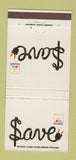 Matchbook Cover - MLGW Memphis Light Gas and Water TN 30 Strike