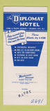 Matchbook Cover - Diplomat Motel Atlantic City NJ 30 Strike