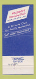 Matchbook Cover - Foxcroft Country Club Jenkintown PA 30 Strike