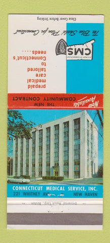 Matchbook Cover - Connecticut Medical Service Blue Shield New Haven CT 30 Strike