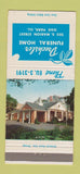 Matchbook Cover - Dreshsler Funeral Home Oak Park IL 30 Strike
