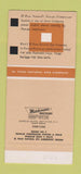 Matchbook Cover - El Paso Natural Gas Widow Rock TX 30 Strike