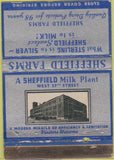 Matchbook Cover - Sheffield Milk Plant New York City 40 Strike