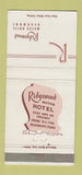 Matchbook Cover - Ridgewood Motor Hotel Beaumont TX 30 Strike