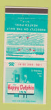 Matchbook Cover - Happy Dolphin Inn St Petersburg Beach FL 30 Strike