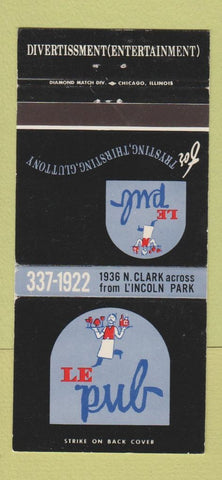 Matchbook Cover - Le Pub Chicago IL 30 Strike