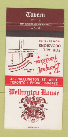 Matchbook Cover - Wellington House Toronto ON tavern 30 Strike