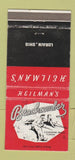 Matchbook Cover - Heilman's Beachcomber Lorain OH WEAR 30 Strike