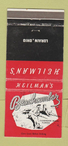 Matchbook Cover - Heilman's Beachcomber Lorain OH WEAR 30 Strike