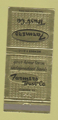 Matchbook Cover - Farmers Trust Company 30 Strike
