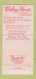 Matchbook Cover - Colony House Irving NY WEAR 30 Strike