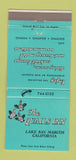 Matchbook Cover - Quails Inn Lake San Marcos CA 30 Strike
