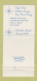 Matchbook Cover - The Satellite Apartemnt Hotel Colorado Springs 30 Strike