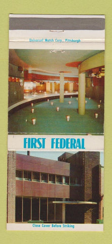 Matchbook Cover - First Federal Savings Cumberland MD 30 Strike