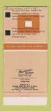 Matchbook Cover - El Paso Natural Gas Navajo Weavers TX 30 Strike