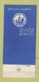 Matchbook Cover - Marine Midland Trust New York City 30 Strike
