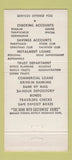 Matchbook Cover - National Bank of Commerce Lincoln NE 30 Strike