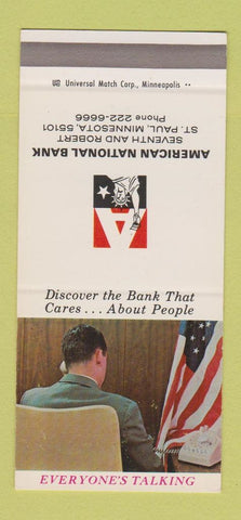 Matchbook Cover - American National Bank St Paul MN 30 Strike