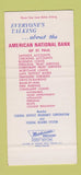 Matchbook Cover - American National Bank St Paul MN 30 Strike