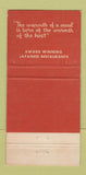 Matchbook Cover - Yamato Japanese Restaurant San Francisco CA 30 Strike
