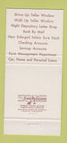 Matchbook Cover - First National Bank Red Bud IL 30 Strike