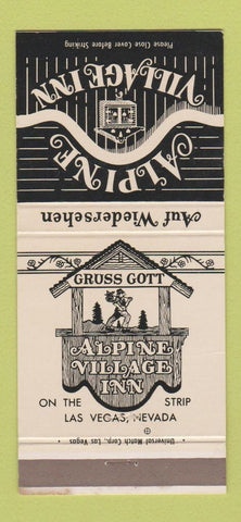 Matchbook Cover - Alpine Village Inn Las Vegas NV 30 Strike
