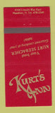 Matchbook Cover - Kurt's Inn Massillon OH 30 Strike