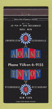 Matchbook Cover - Envoy Steak House New York City 30 Strike