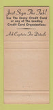 Matchbook Cover - Envoy Steak House New York City 30 Strike