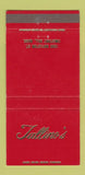 Matchbook Cover - Tallino's Chestnut Hill MA 30 Strike