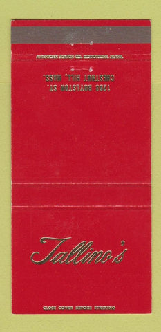 Matchbook Cover - Tallino's Chestnut Hill MA 30 Strike