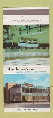 Matchbook Cover - Northwest Savings and Loan Fargo ND 30 Strike