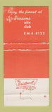 Matchbook Cover - 4 Seasons Nite Club Denver Colorado Colfax WEAR 30 Strike