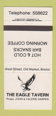 Matchbook Cover - Eagle Tavern Bristol QC? WEAR 30 Strike