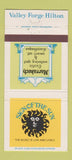 Matchbook Cover - Valley Forge PA Hilton King of Prussia PA 30 Strike