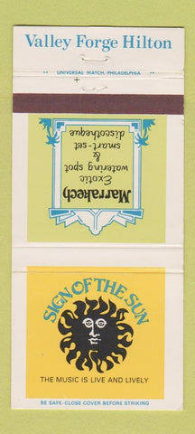 Matchbook Cover - Valley Forge PA Hilton King of Prussia PA 30 Strike