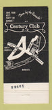 Matchbook Cover - Century Club North Mankato MN 30 Strike