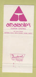 Matchbook Cover - Amarante's Custom Catering New Haven CT 30 Strike