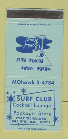Matchbook Cover - Surf Club Fort Myers Beach FL 30 Strike