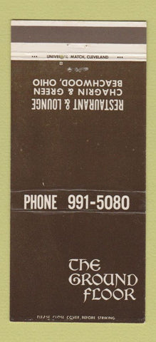 Matchbook Cover - The Ground Floor Restaurant Beachwood OH 30 Strike