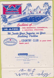 Matchbook Cover - Western Construction Lake Charles LA swimming pools 40 Strike