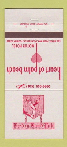 Matchbook Cover - Heart of Palm Beach Motor Hotel FL 30 Strike