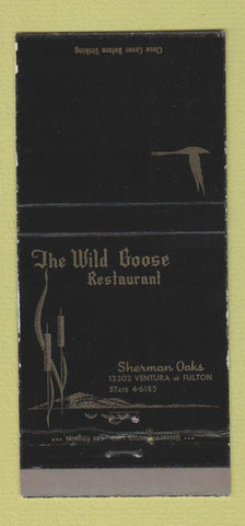 Matchbook Cover - Wild Goose Restaurant Sherman Oaks CA 30 Strike