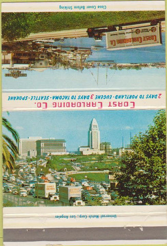 Matchbook Cover - Coast Carloading trucking Portland Seattle 40 Strike
