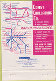 Matchbook Cover - Coast Carloading trucking Portland Seattle 40 Strike