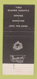 Matchbook Cover - Venetian Room Fairmont Hotel Dallas TX WEAR 30 Strike