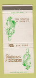 Matchbook Cover - Fontaine's Dickens Wrentham MA 30 Strike