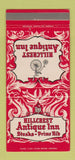 Matchbook Cover - Hillcrest Antique Inn Pasadena CA 30 Strike