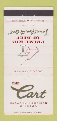 Matchbook Cover - The Cart Chicago IL restaurant 30 Strike